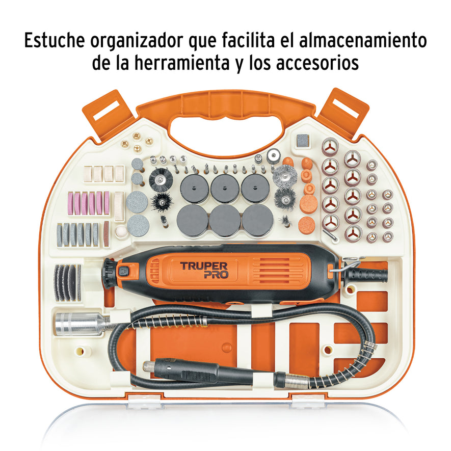 Herramienta rotativa profesional 135 W con 211 accesorios, 103581
