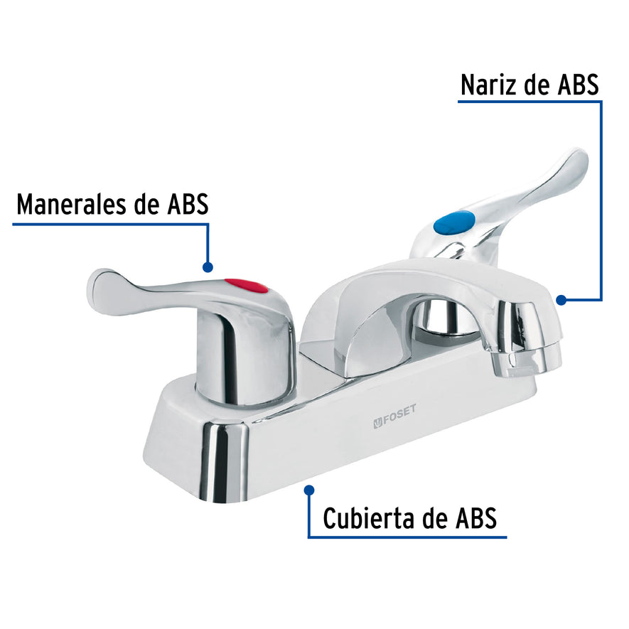 Mezcladora plástica 4' para lavabo, manerales de palanca Caja con 2, 45511