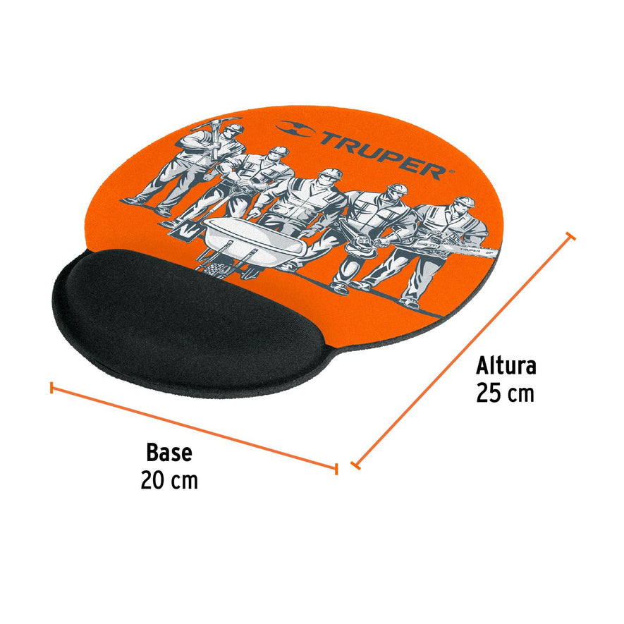 Mouse pad ergonómico de gel, Truper Caja con 2, 67017