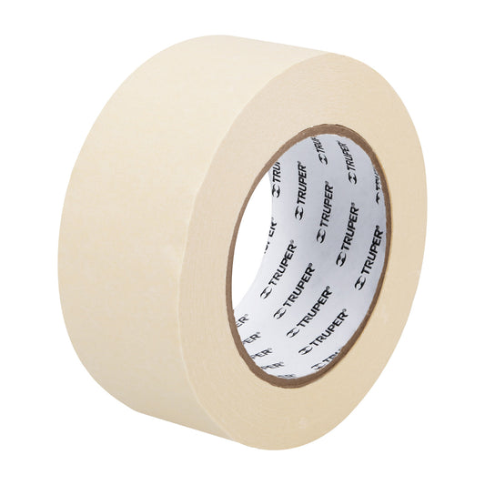 Cinta masking tape de 2' x 50 m, Truper Caja con 6, 12593