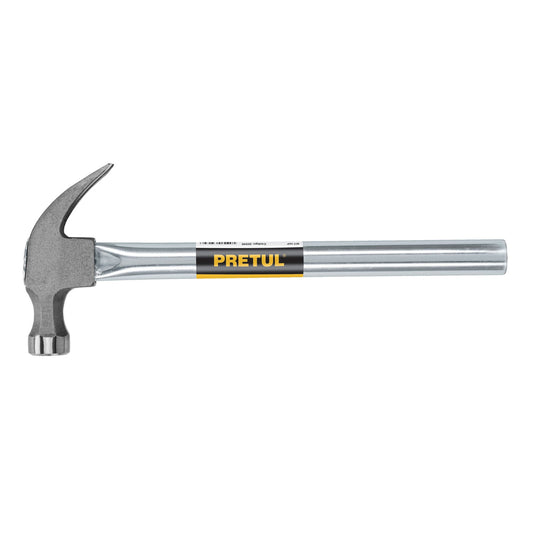 Martillo uña curva 16 oz, mango tubular, Pretul Caja con 4, 20595