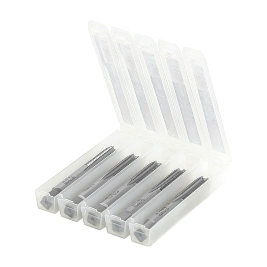 Machuelo semicónico 3/8'x 24 cuerda fina, Truper Caja con 5, 11410