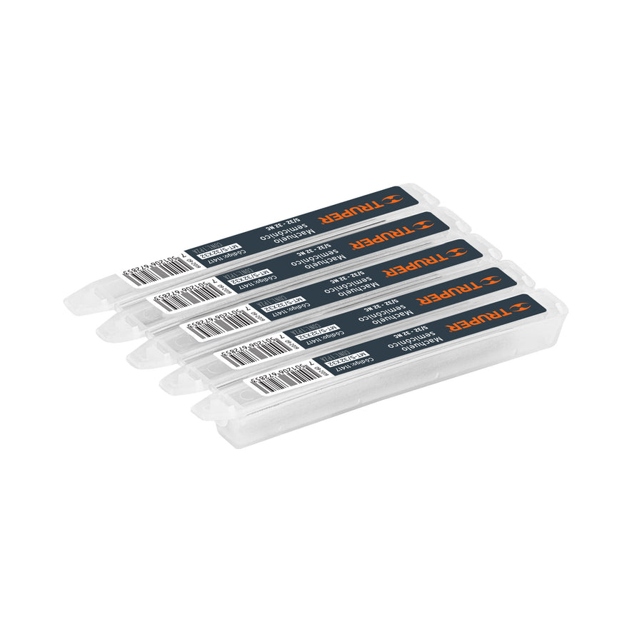 Machuelo semicónico 5/32' x 32 cuerda gruesa, Truper Caja con 5, 11417