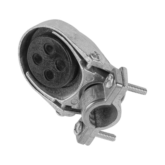 Mufa con abrazadera para tubo 1/2', Volteck Caja con 5, 46942