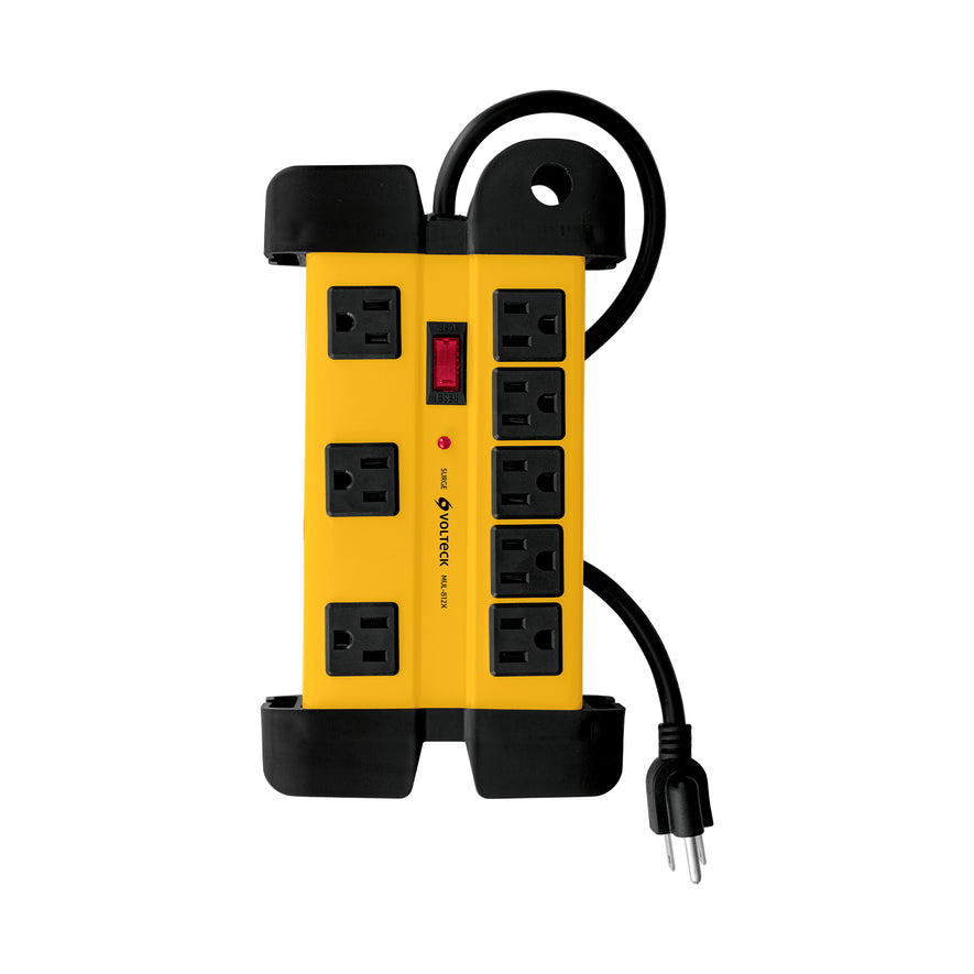 Multicontacto 14 AWG industrial supresor de picos 8 entradas Caja con 3, 48188