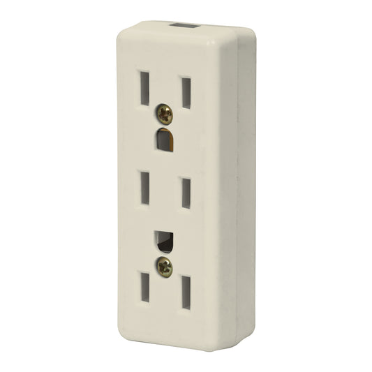 Multicontacto triple para extensión, 2 polos + tierra Caja con 12, 46813