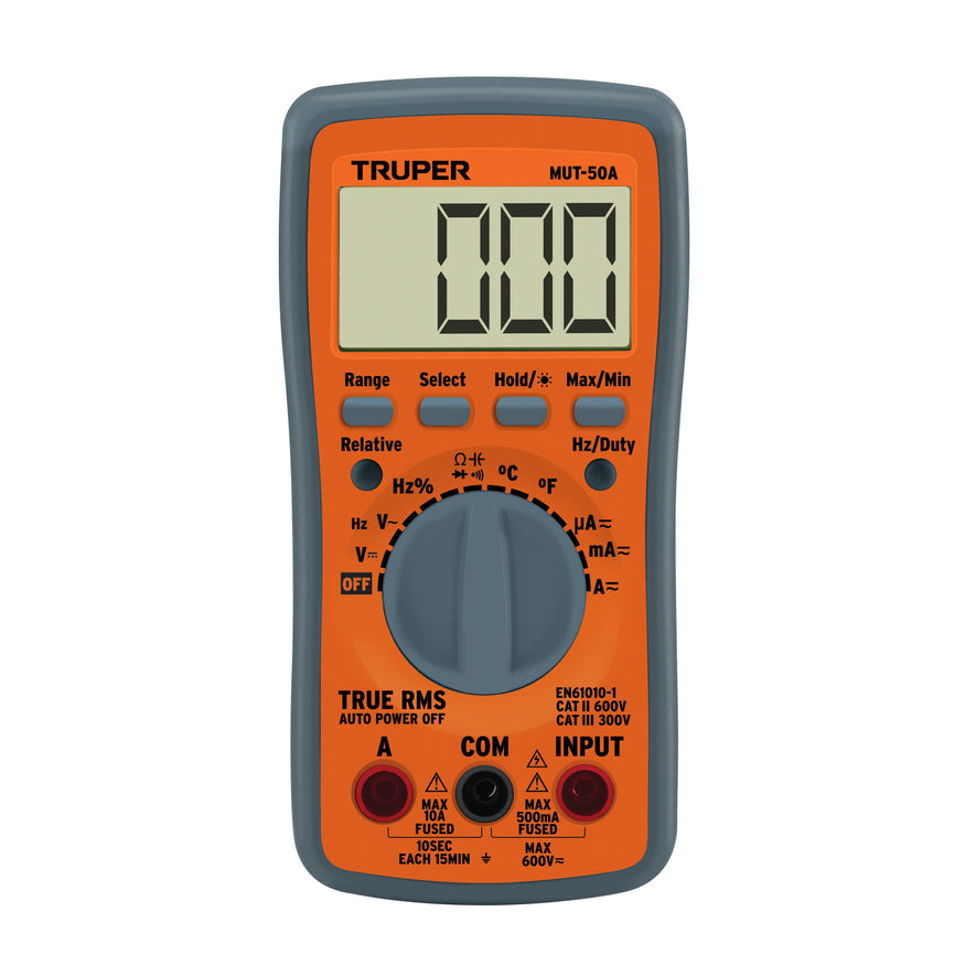 Multimetro profesional con RMS verdadero y auto rango, 100361