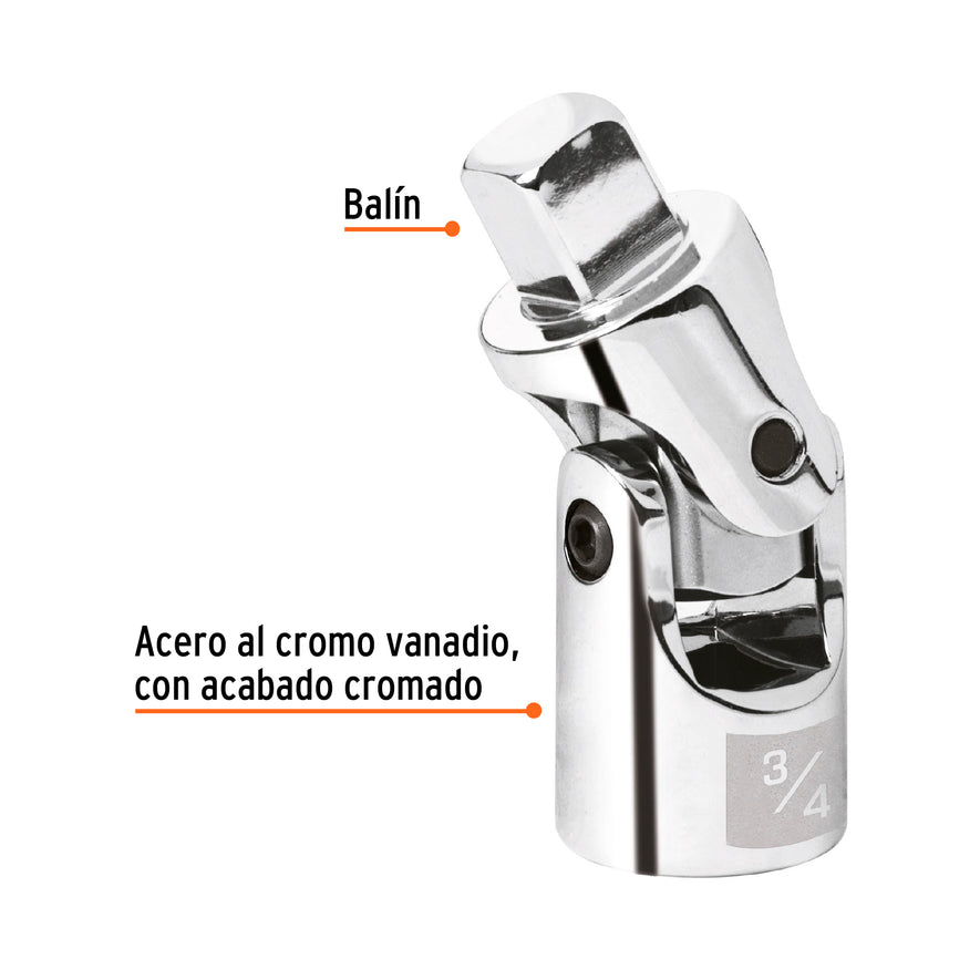 Nudo universal para dados con cuadro de 3/4', Truper, 13910