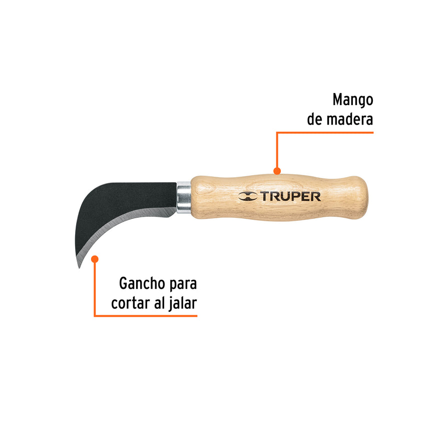 Cuchillo 7-1/2' para linóleo, Truper Caja con 6, 14462