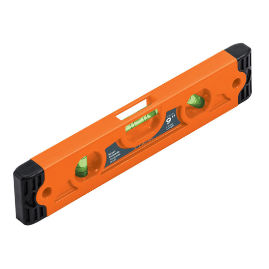 Nivel torpedo magnético de 9' con cuerpo de ABS, Truper Caja con 6, 11223