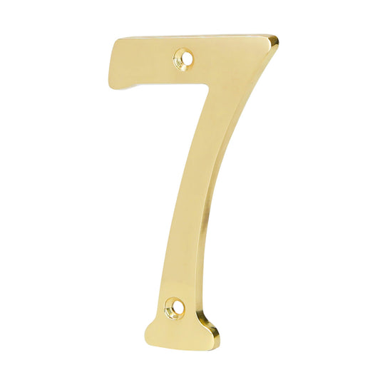 Número 7 de latón sólido 4', Hermex Caja con 6, 43685