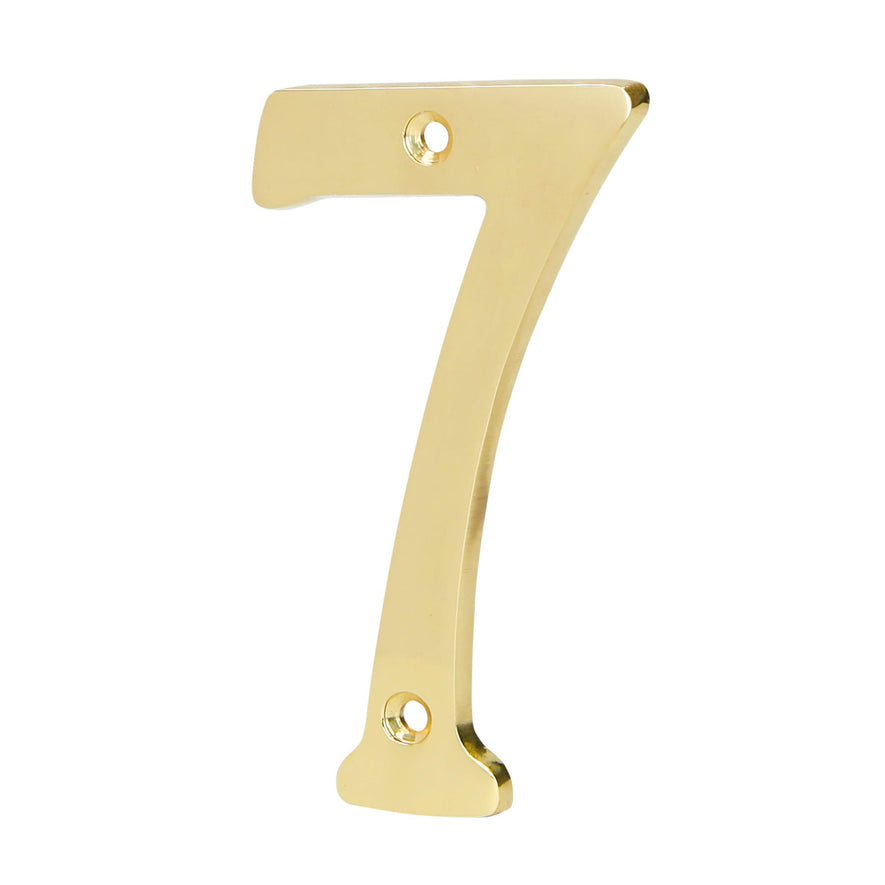 Número 7 de latón sólido 4', Hermex Caja con 6, 43685