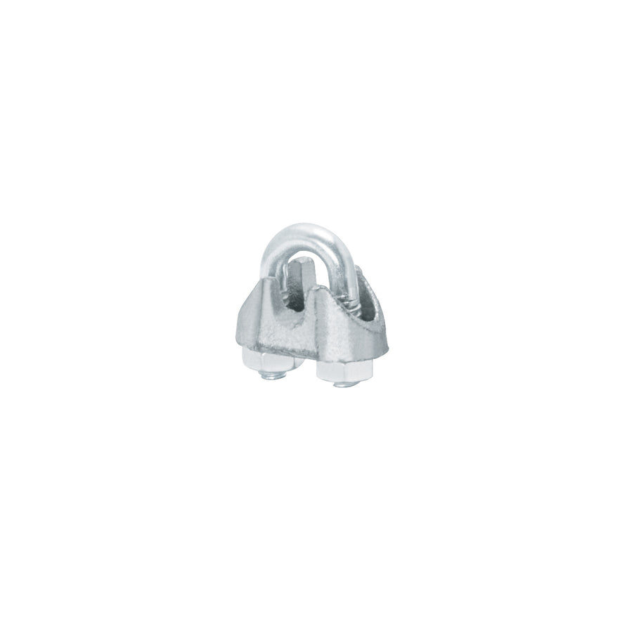 Blíster c/2 nudos (perros) de hierro p/cable de 1/8', Fiero Caja con 12, 44082