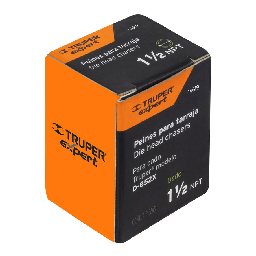 Juego de 4 peines de 1/2' para tarrajas T-852X, Expert, 14612