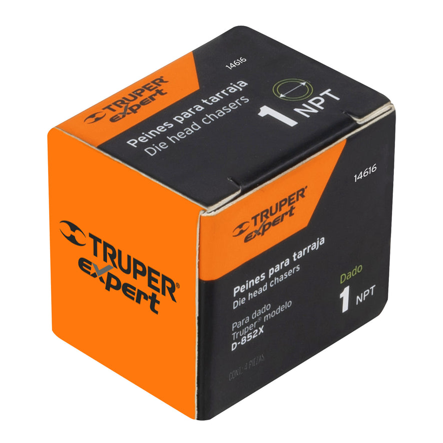 Juego de 4 peines de 1' para tarrajas T-852X, Expert, 14616