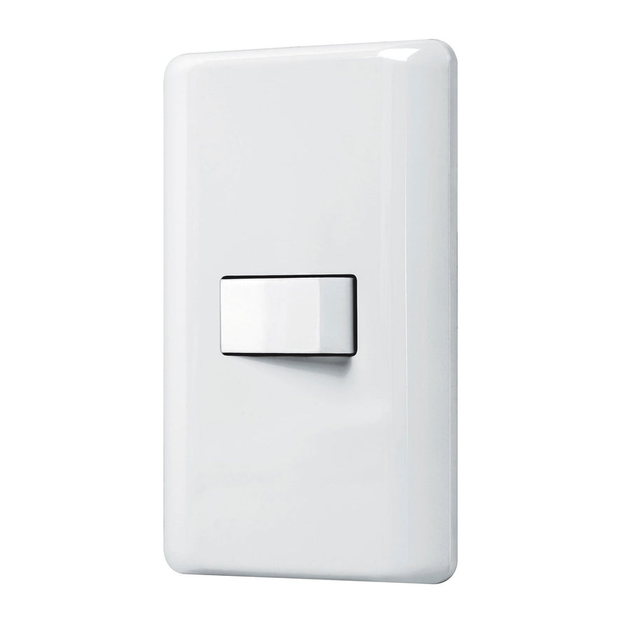 Placa armada con 1 interruptor de 3 vías, Volteck Basic Caja con 10, 25084