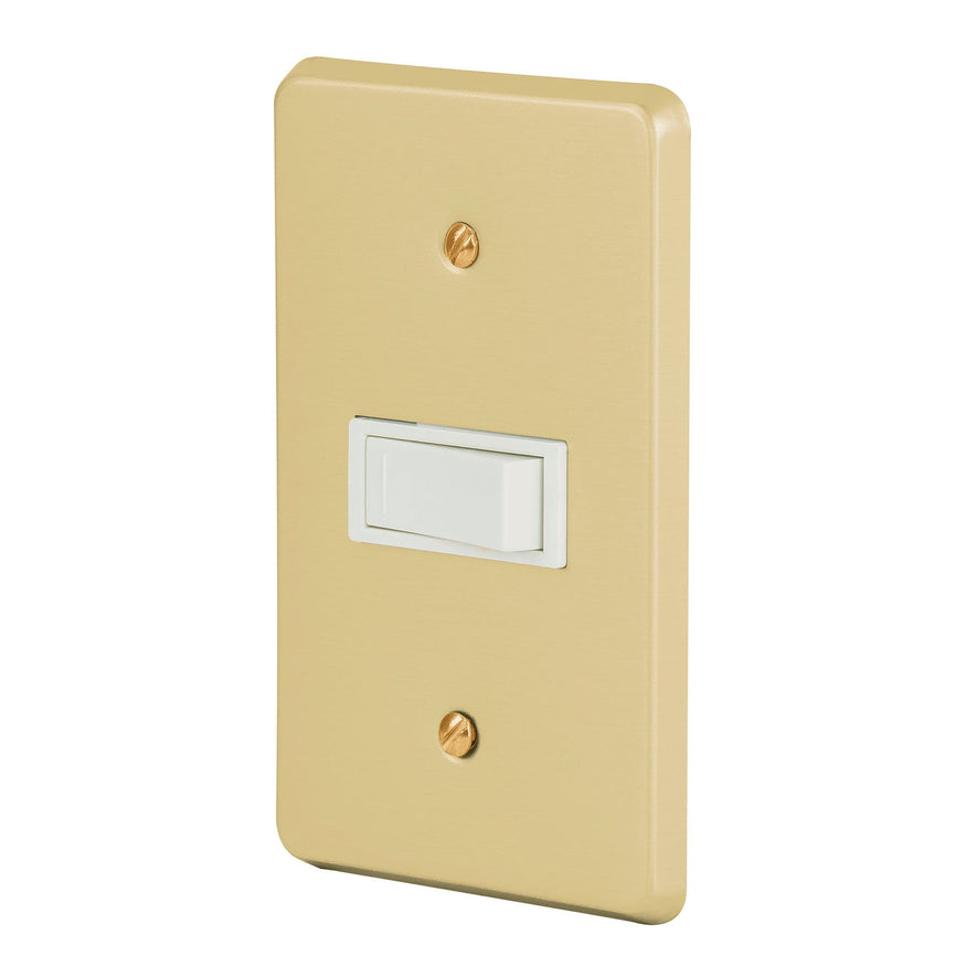 Placa armada con interruptor sencillo, línea Económica Caja con 3, 46386