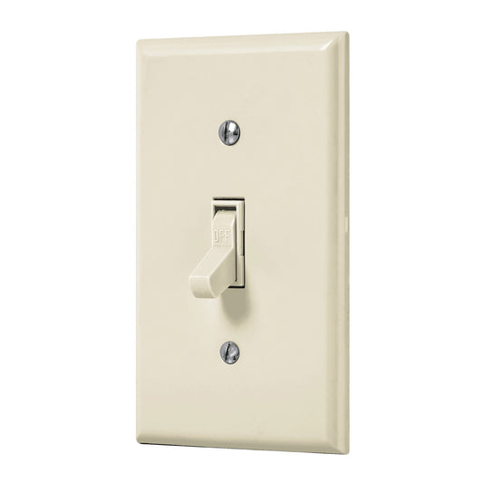 Placa armada interruptor sencillo, línea Standard, marfil Caja con 3, 48491