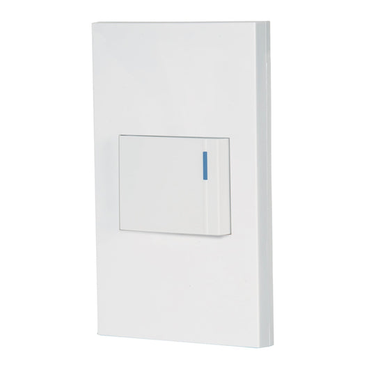 Placa armada 1 interruptor, 1.5 módulos, Española, blanco Caja con 3, 45592