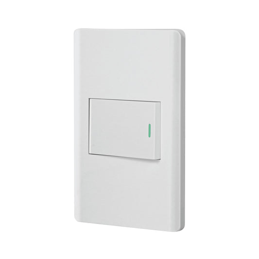 Placa armada blanca 1 interruptor 1.5 módulos, Lisboa Caja con 3, 47958