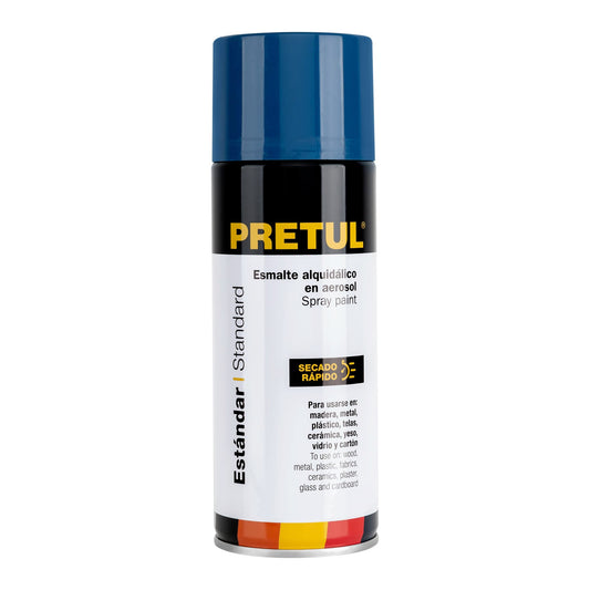 Pintura en aerosol, azul ultramar, 400ml, Pretul Caja con 4, 27182