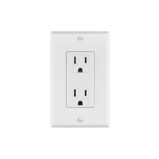 Placa armada contacto dúplex, 2 polos + tierra Classic Caja con 3, 40016