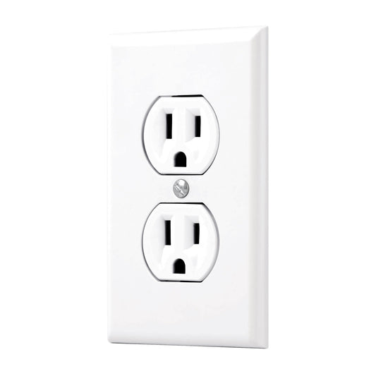 Placa armada 2 contactos polarizados, línea Standard, blanco Caja con 3, 45954