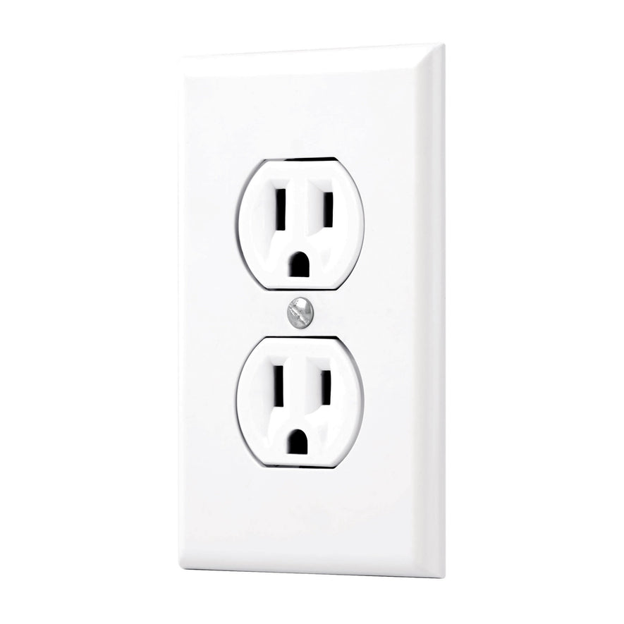 Placa armada 2 contactos polarizados, línea Standard, blanco Caja con 3, 45954