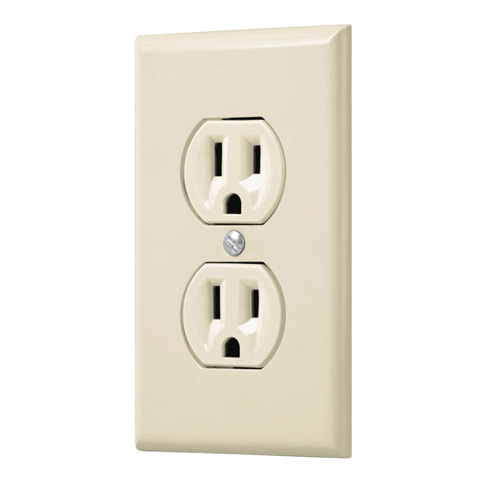 Placa armada 2 contactos polarizados, línea Standard, marfil Caja con 6, 48488