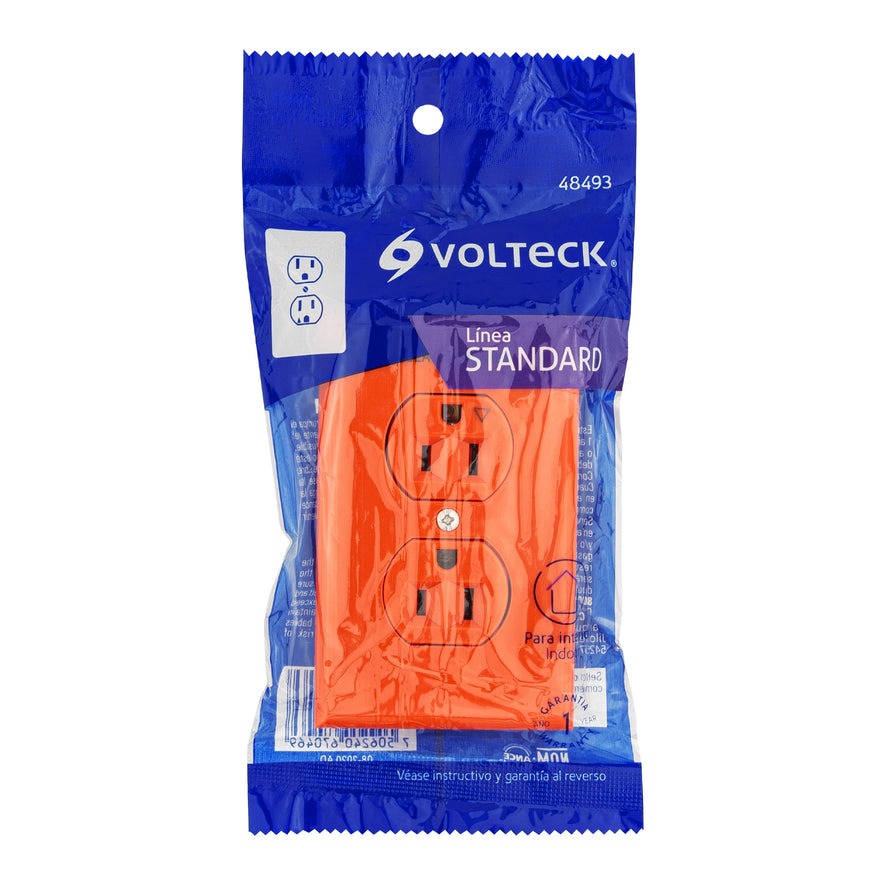 Placa armada contacto tierra aislada, línea Standard Caja con 6, 48493