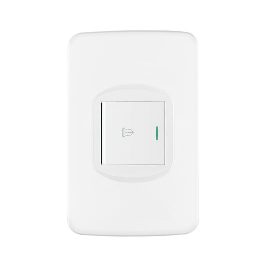 Placa armada 1 interruptor de timbre 1.5 módulos, Toledo Caja con 10, 29055