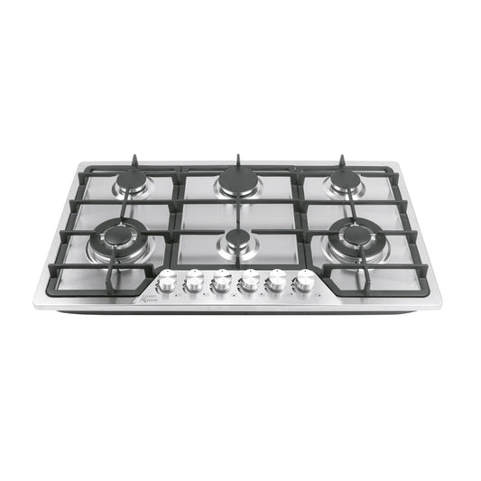 Parrilla gas empotrable 90cm, 6 quem, acero inox, Riviera, 48315