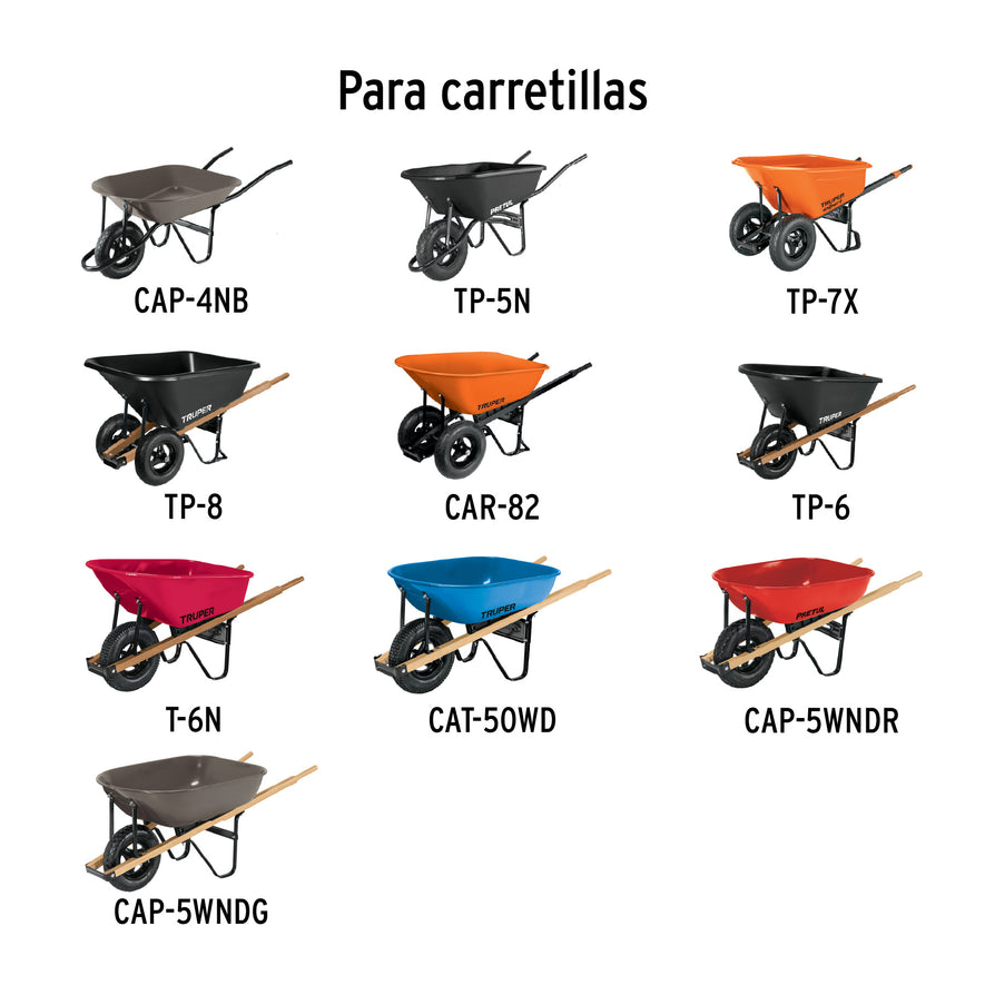 Juego de 2 palancas para cambio de llanta de carretilla Caja con 6, 11089