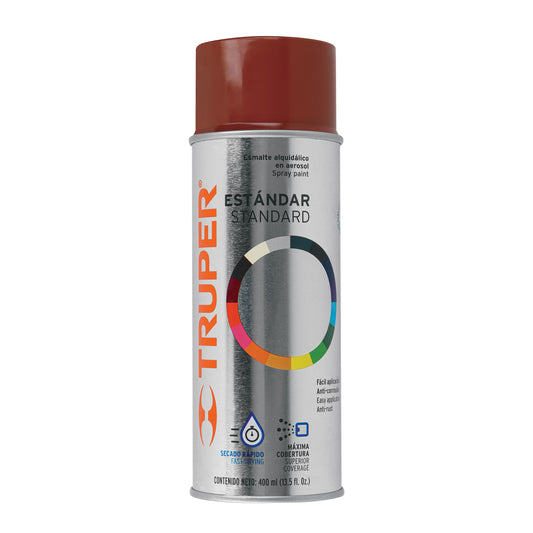 Pintura en aerosol, rojo primario, bote tradicional, 400 ml Caja con 6, 102837