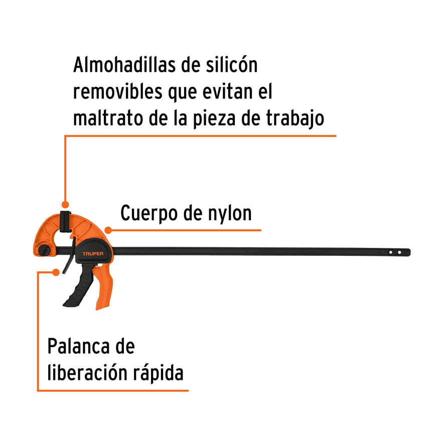 Prensa con ajuste rápido 18' Caja con 2, 102625
