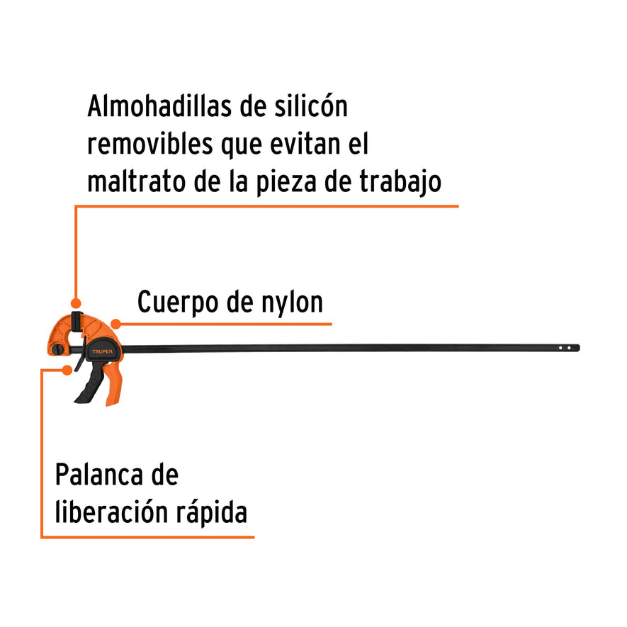 Prensa con ajuste rápido 30' Caja con 2, 102627