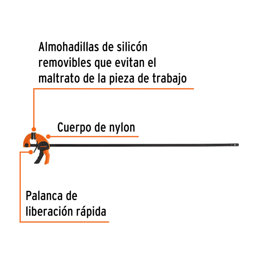 Prensa con ajuste rápido 36' Caja con 2, 102628