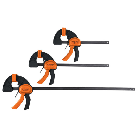 Prensa de ajuste rápido 12' uso rudo, cuerpo nylon, Expert Caja con 2, 100143