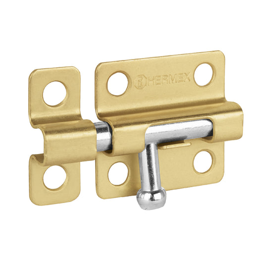 Pasador de barril de acero latón 2', Hermex Caja con 6, 45723