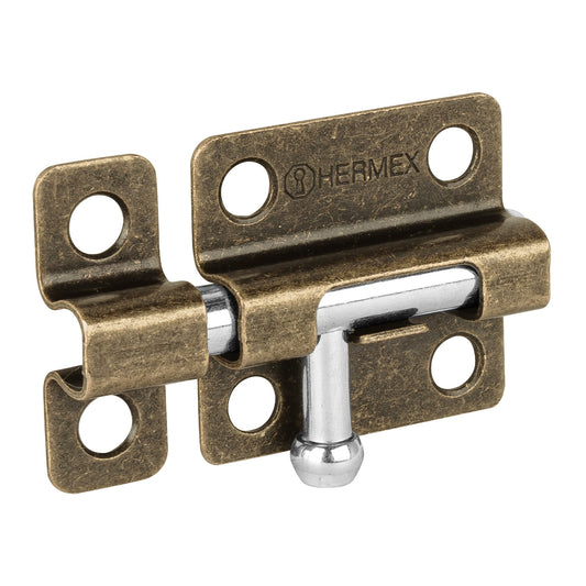 Pasador de barril de acero latón antiguo 2', Hermex Caja con 6, 45728