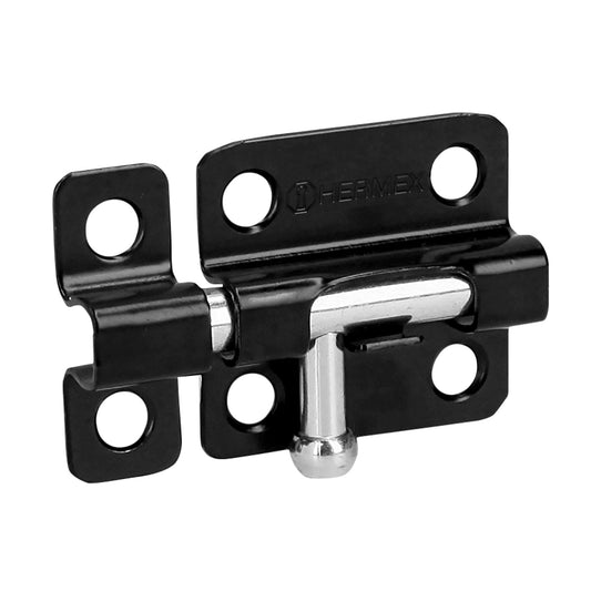 Pasador de barril 2' de acero acabado negro, Hermex Caja con 6, 43693