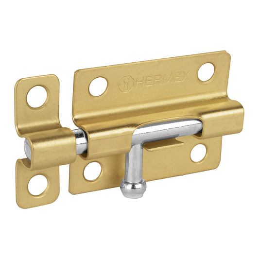 Pasador de barril de acero latón 3', Hermex Caja con 6, 45722