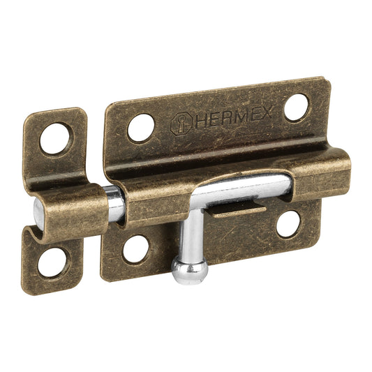 Pasador de barril de acero latón antiguo 3', Hermex Caja con 6, 45727