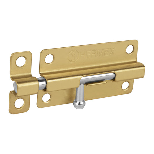 Pasador de barril de acero latón 4', Hermex Caja con 6, 45721