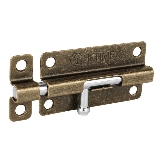 Pasador de barril de acero latón antiguo 4', Hermex Caja con 6, 45726