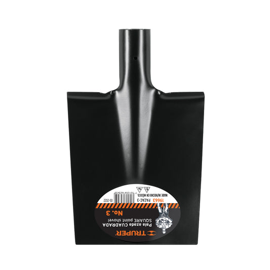 Pala azada cuadrada # 3, sin mango, TRUPER Caja con 6, 19663