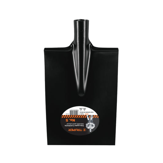 Pala azada cuadrada # 5, sin mango, TRUPER Caja con 6, 10039