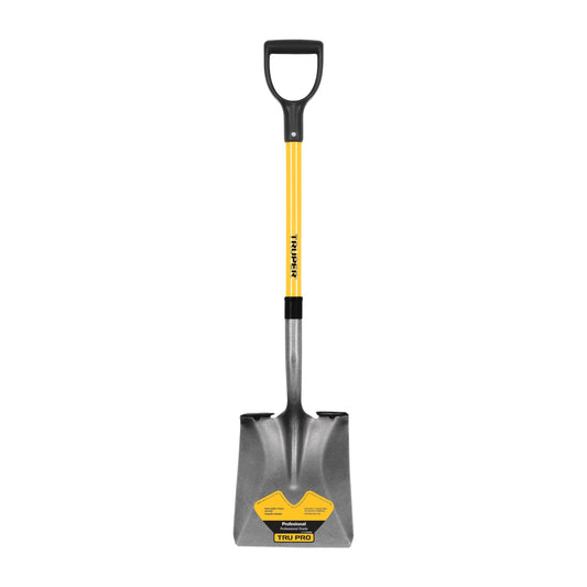 Truper, square point shovel, poly D fiberglass handle Caja con 3, 17151