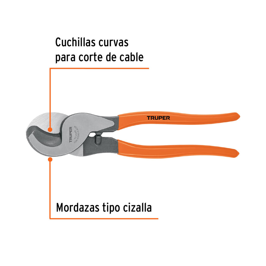 Pinza cortador multicable 10', Truper Caja con 6, 102511