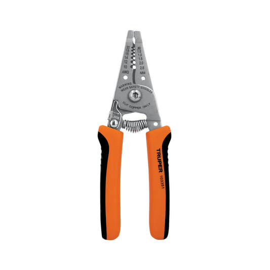 Pinza 6' pela cables, 20 a 10 AWG, TRUPER Caja con 6, 103351